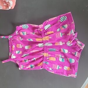 Toddlers popsicle purple romper